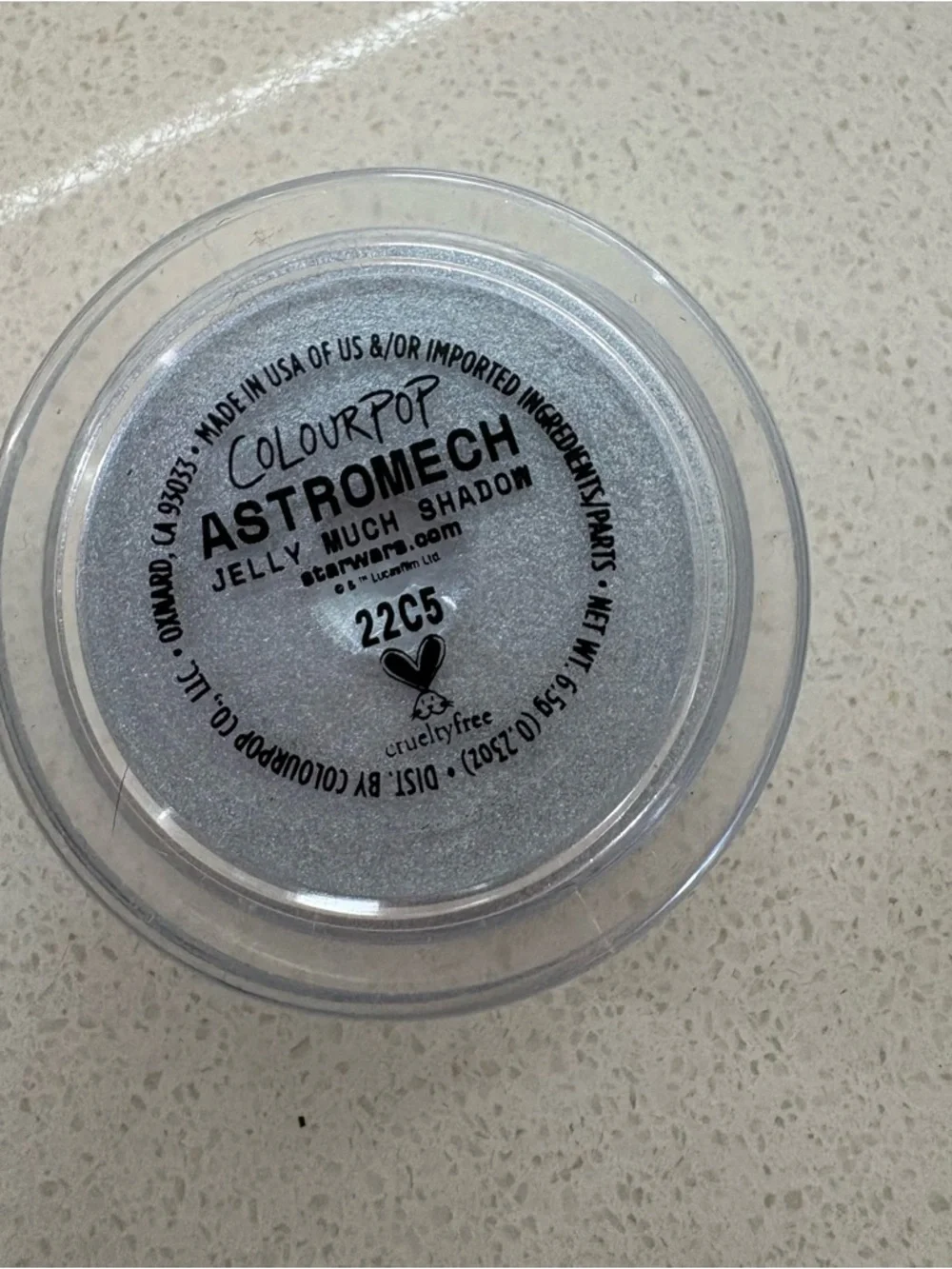 Star Wars Colourpop Jelly Much Astromech Shimmer Pigment Shadow